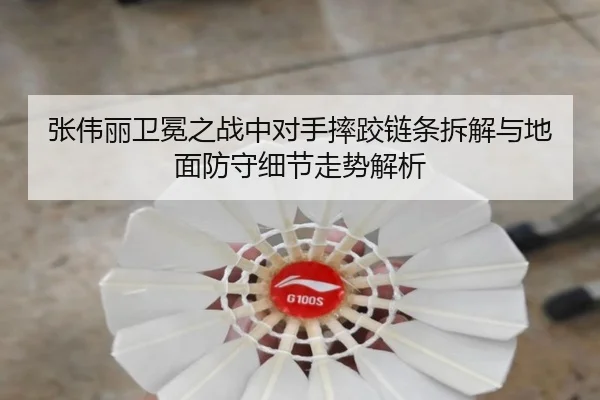 张伟丽卫冕之战中对手摔跤链条拆解与地面防守细节走势解析